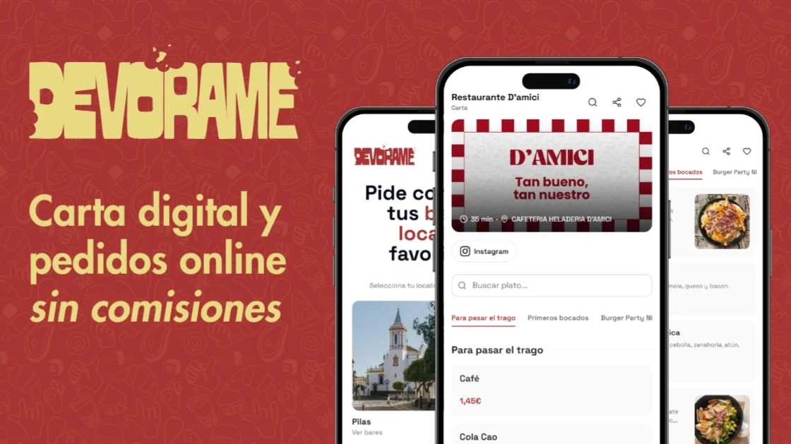 Devórame - Carta digital y pedidos online